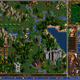 The primary view of Heroes 3 where you move your hero (in this image, Catherine) around the map seeking treasure and battle!